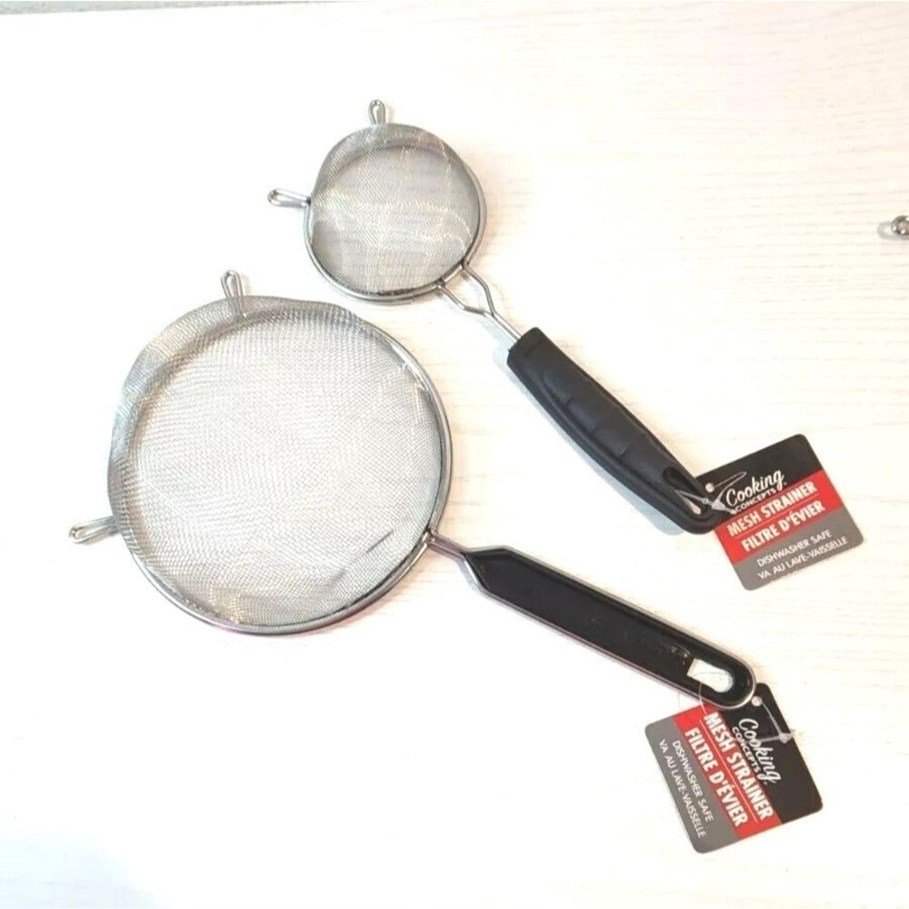 Cooking Concepts Stainless Steel Mesh Strainer 2 Mesh Strainer  6" n 3,1/2''